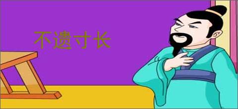 不遗寸长